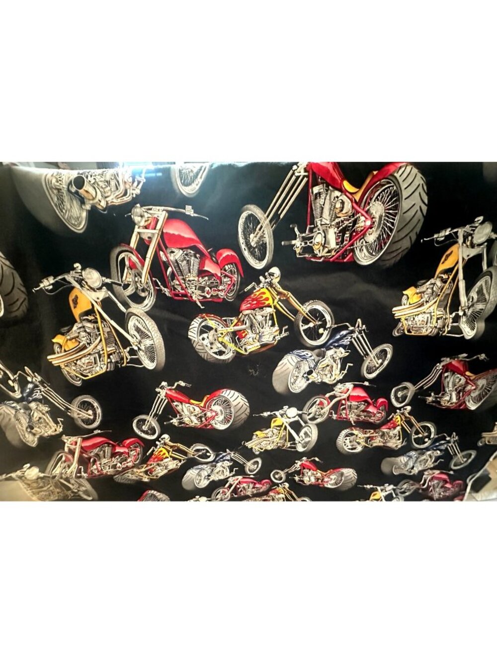 Hot Bikes Motorcycle Print Alexander Henry Fabric Quilting Sewing 2003 2.5yds
